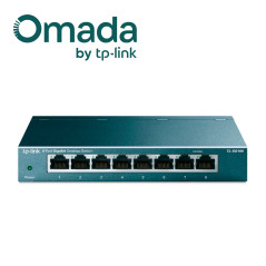 Switch no administrable 8 puertos 10/100/1000 Mbps carcasa metálica TP-LINK TL-SG108