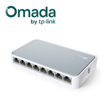 Switch Fast Ethernet no administrable 8 puertos RJ45 10/100 Mbps Auto MDI/MDIX TP-LINK TL-SF1008D