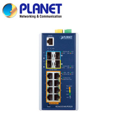 Switch industrial PoE gestionable L3 PoE hasta 95 watts por puerto 8 puertos Gigabit PoE Gestión Capa 3 PLANET IGS-6325-8UP2S2X