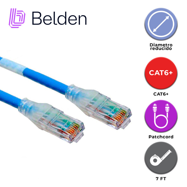 Patch cord UTP CAT6 UTP CAT6 28 AWG BELDEN C6D1106007 Patch cord UTP CAT6 UTP CAT6 28 AWG BELDEN C6D1106007
