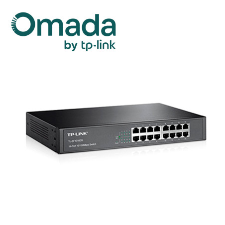 Switch no administrable 16 puertos RJ45 10/100 Mbps Montaje en rack TP-LINK TL-SF1016DS