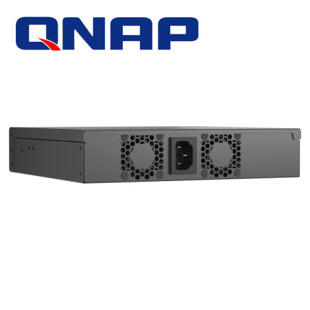 Switch administrable Capa 2 de media anchura para rack 8 puertos SFP de 10GbE 8 puertos RJ45 de 10GbE QNAP QSW-M3216R-8S8T-US