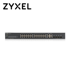 Switch administrable L2 24 puertos 10/100/1000 Mbps 4 puerto combo Gigabit NebulaFlex ZYXEL GS1920-24v2