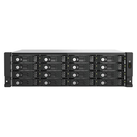 QNAP TL-R1600PES-RP caja para disco duro externo Cubierta de disco duro/SSD Negro, Gris 2.5/3.5"