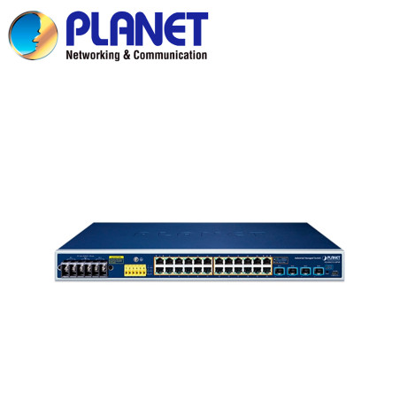 Switch industrial administrable L2+ Industrial PoE+ L2+ PLANET IGS-R4215-24P4X