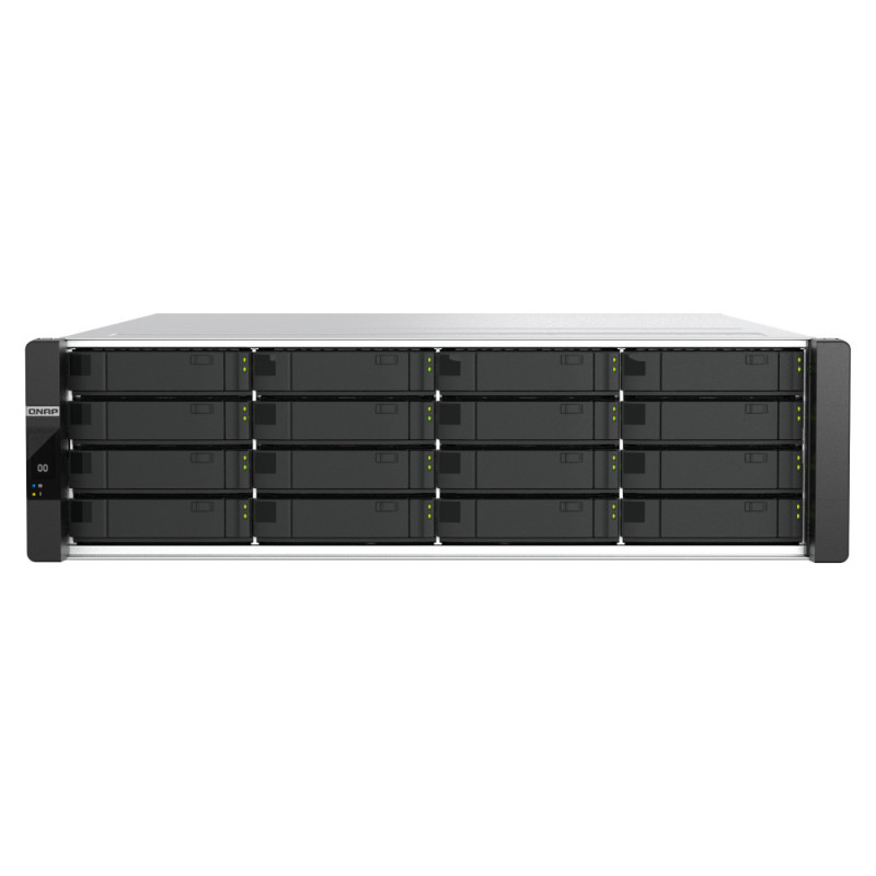 QNAP ES1686dc R2 NAS Bastidor (3U) Intel® Xeon® D D-2142IT 48 GB DDR4 0 TB QNAP QES Negro, Gris
