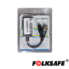 Transceptor HD Transmite video audio y voltaje Para cable UTP Con supresor de sobretensión FOLKSAFE FS-HD4301VPA