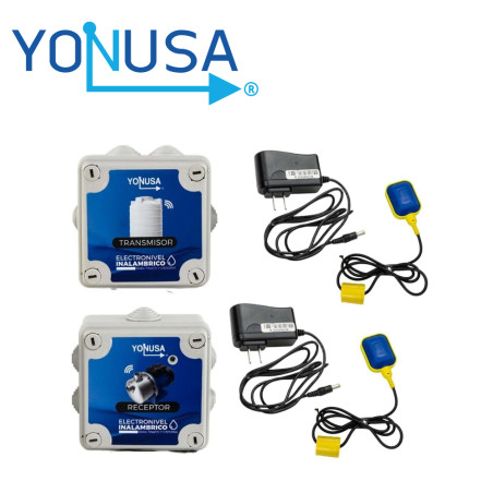 ELECTRONIVEL INALAMBRICO Transmisión de hasta 1KM Alimentación IN 127-220 VCA OUT 12 VCD Frecuencia 915 MHz YONUSA