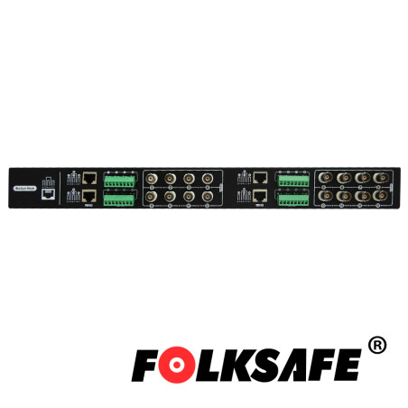 Transceptor de video pasivo 16 canales transmisión por UTP pasivo FOLKSAFE FS-HDP4616