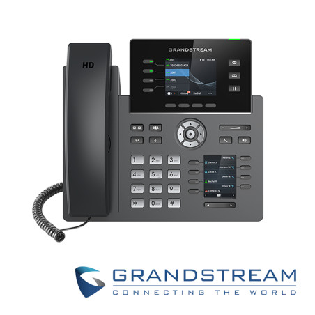 Teléfono IP de grado carrier Pantalla LCD a color WiFi integrado PoE integrado GRANDSTREAM GRP2614