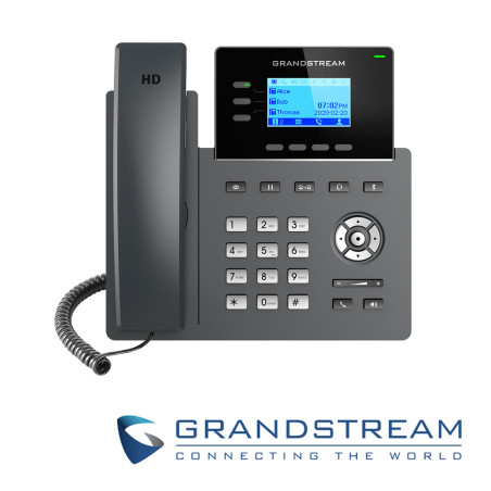 Teléfono IP de nivel carrier 3 líneas 6 cuentas SIP Conferencia de 5 vías GRANDSTREAM GRP2603P