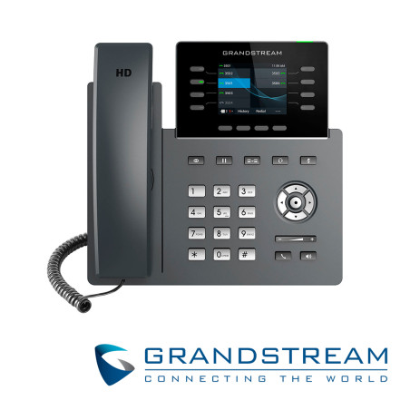 Teléfono IP Wi-Fi 802.11 a/b/g/n/ac integrado Audio full HD 8 líneas GRANDSTREAM GRP2624