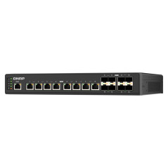 QNAP QSW-IM3216-8S8T dispositivo de redes Gestionado 10G Ethernet (100/1000/10000) Negro