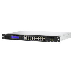 QNAP QGD-1600 Gestionado Gigabit Ethernet (10 100 1000) 1U Negro, Gris
