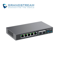 DISPOSITIVO 4 EN 1 GRANDSTREAM 4 en 1 Switch 5 puertos GIGA 4 puertos PoE GRANDSTREAM GCC6010