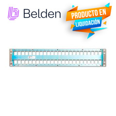 PATCH PANEL MODULAR BLINDADO CAT6A CAT6 CAT5E BELDEN AX104564 48 PUERTOS RJ45 (VACIO) ESTILO KEYCONNECT TITANIUM 2 UNIDADES DE R