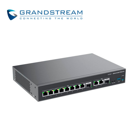 Dispositivo 4 en 1 Ruteador VPN / Firewall / IP PBX / Switch 4 en 1 Switch 10 puertos Giga 3 puertos WAN GRANDSTREAM GCC6011
