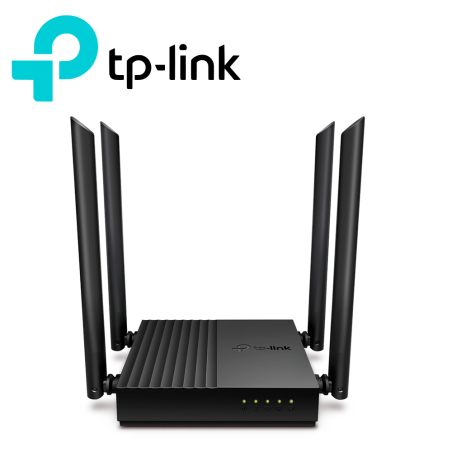 Ruteador inalámbrico Doble banda AC1200 802.11ac Wave2 4 antenas externas TP-LINK ARCHER C64