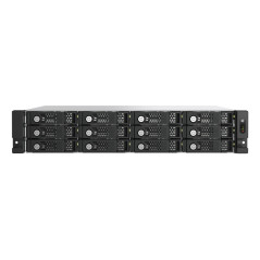 QNAP TL-R1200PES-RP caja para disco duro externo Cubierta de disco duro/SSD Negro, Gris 2.5/3.5"
