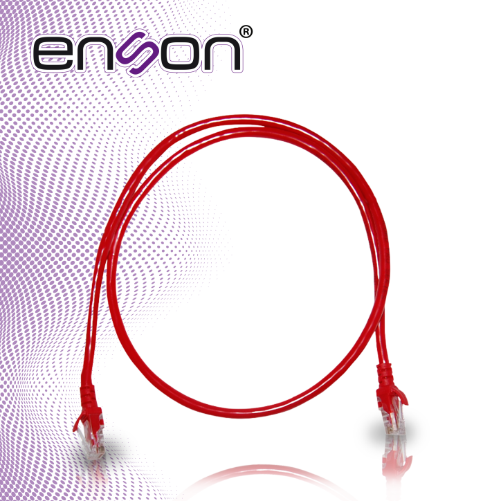 Patch cord UTP categoría 6 Cat 6 UTP Calibre 24 AWG ENSON P6P03