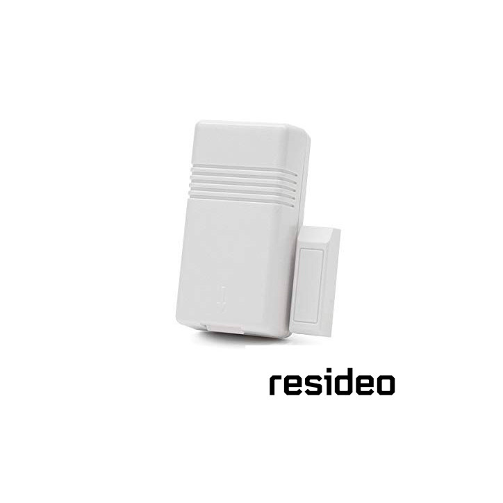 Contacto magnético inalámbrico para puertas y ventanas inalámbrico transmisor de dos zonas alcance de una milla RESIDEO 5816WMWH