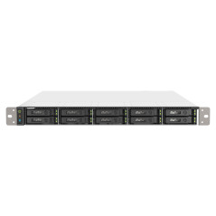 QNAP TS-h1090FU NAS Bastidor (1U) EPYC 7302P 256 GB DDR4 0 TB QuTS hero Negro, Gris
