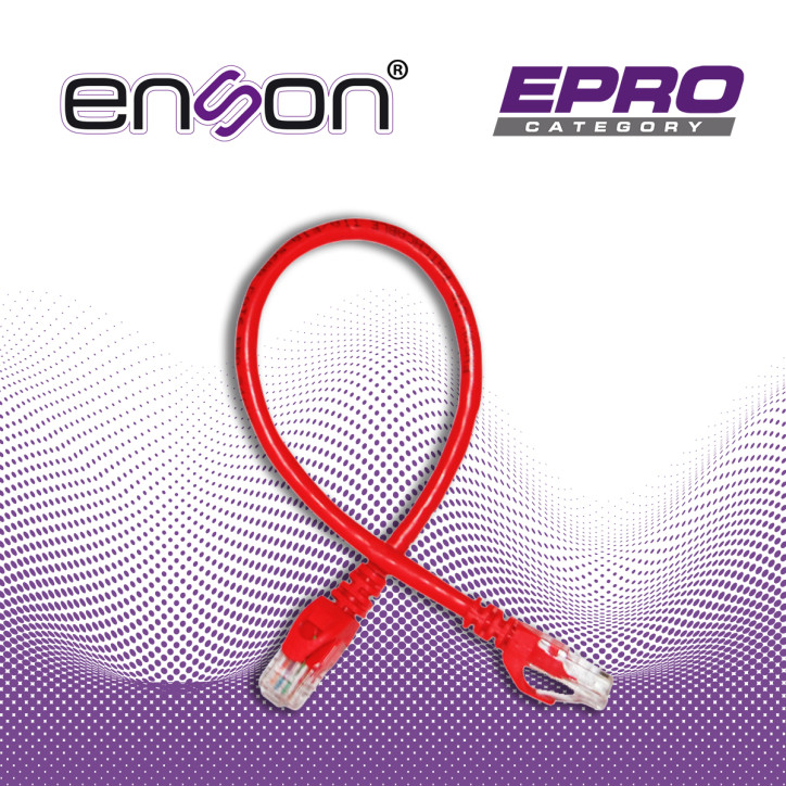 Patchcord UTP Cat6 Categoría 6 UTP 4 pares 30 cm ENSON P6003R