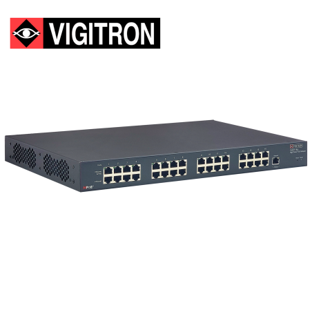 Inyector PoE Midspan administrable 16 puertos Hasta 90W por puerto 730W presupuesto total VIGITRON VI22116U