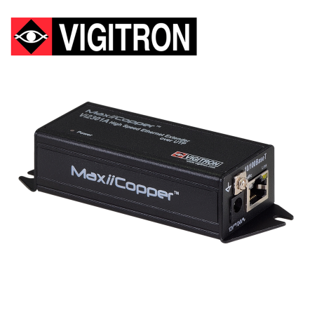 Extensor Ethernet PoE alcance hasta 900 metros 3 000 pies PoE alta potencia 72W/74W 1 puerto UTP VIGITRON VI2301A