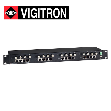 Extensor PoE para cable coaxial 16 canales para cable coaxial distancia hasta 1 524 metros VIGITRON VI2416A