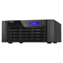 QNAP TS-h1290FX NAS Tower EPYC 7302P 128 GB DDR4 0 TB QuTS hero Negro