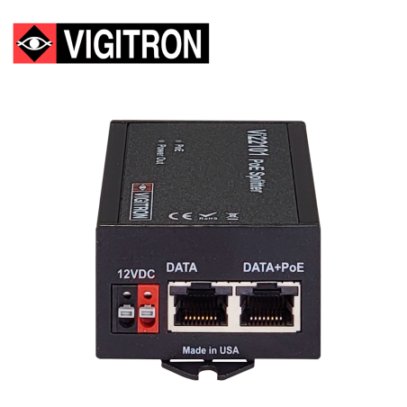 Divisor PoE PoE Splitter 10M/100M COMPATIBLE CON POE AF SALIDA 12.5VCD 1A VIGITRON VI22101