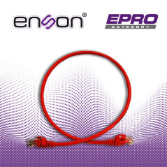 PATCHCORD UTP ENSON P6006R CAT6 60CM ROJO SERIE EPRO 100-II 100 POR CIENTO COBRE PARA MEJOR IDENTIFICACION DE SOLUCIONES EN RACK