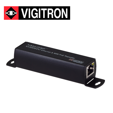 Repetidor/Extensor PoE extiende señal hasta 200 metros PoE 90W hasta 1 Gbps VIGITRON VI30002U