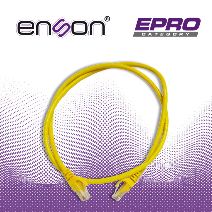 Patchcord UTP Cat6 Categoría 6 90 CMS 24 AWG ENSON P6009Y