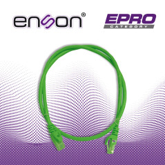 PATCHCORD UTP ENSON P6009E CAT6 90CM VERDE SERIE EPRO 100-II 100 POR CIENTO COBRE PARA MEJOR IDENTIFICACION DE SOLUCIONES EN RAC