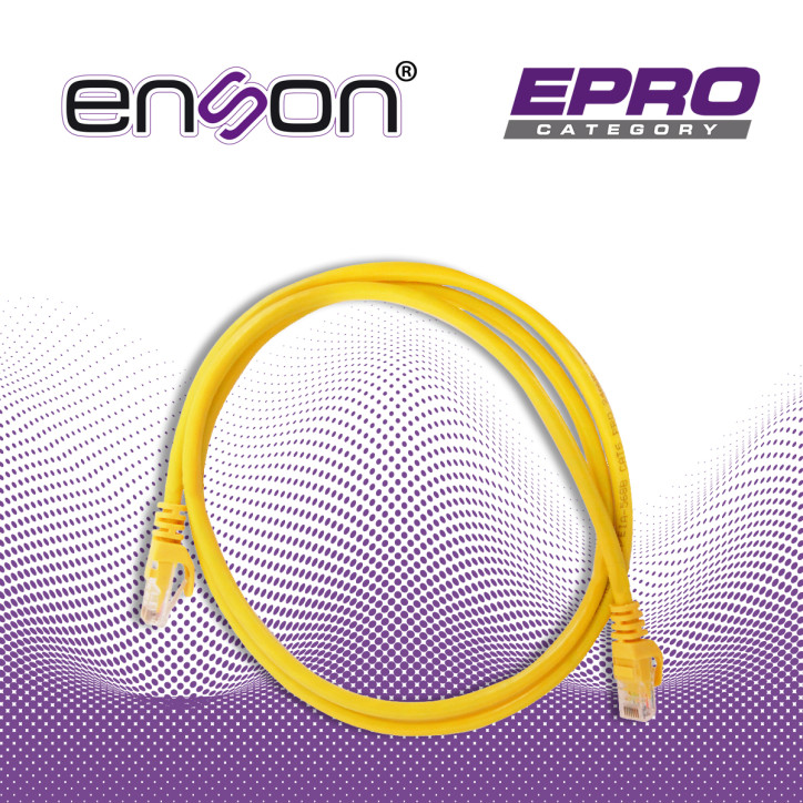 Patch cord UTP Cat6 Categoría 6 Longitud 120 cm Conductor sólido ENSON P6012Y Patch cord UTP Cat6 Categoría 6 Longitud 120 cm Conductor sólido ENSON P6012Y