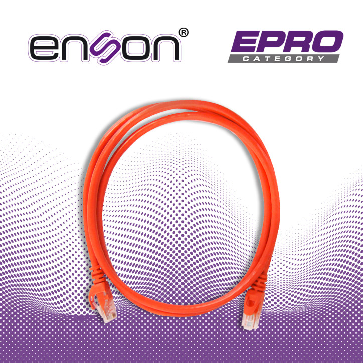 Patchcord UTP categoría 6 Cat6 120 cm 24 AWG ENSON P6012O Patchcord UTP categoría 6 Cat6 120 cm 24 AWG ENSON P6012O
