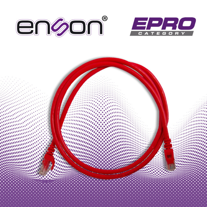 Patch cord UTP Categoría 6 120 CMS 24 AWG ENSON P6012R Patch cord UTP Categoría 6 120 CMS 24 AWG ENSON P6012R