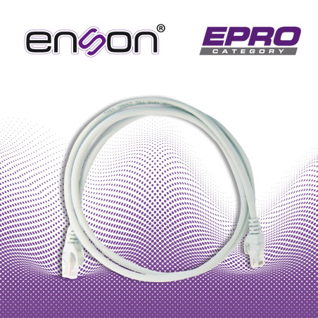 PATCHCORD UTP ENSON P6012G CAT6 120CM GRIS SERIE EPRO 100-II 100 POR CIENTO COBRE PARA MEJOR IDENTIFICACION DE SOLUCIONES EN RAC