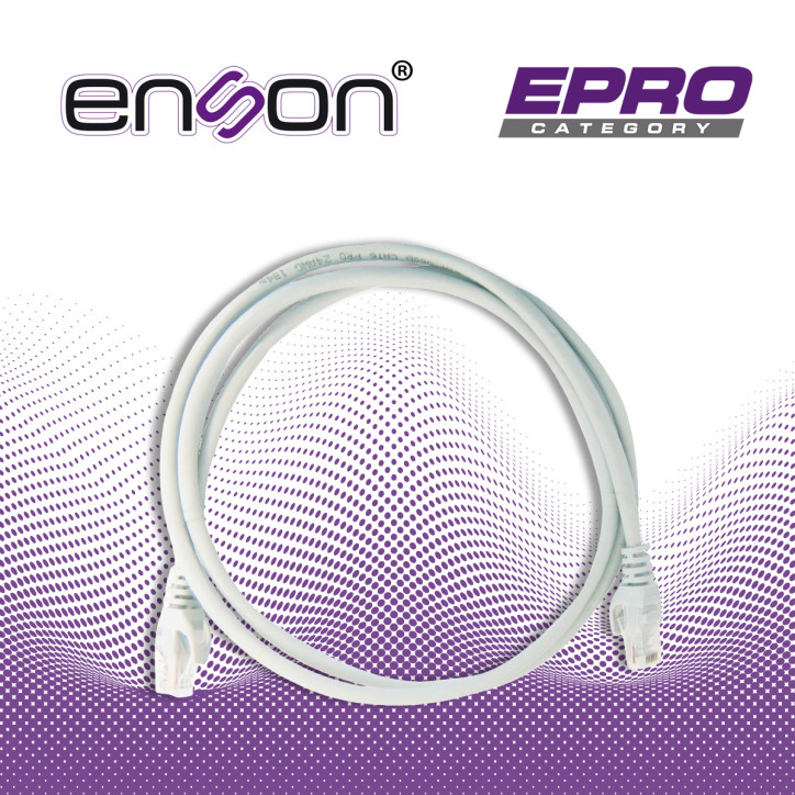 Patch cord categoría 6 UTP Categoría 6 4 pares sólido 24 AWG ENSON P6012G Patch cord categoría 6 UTP Categoría 6 4 pares sólido 24 AWG ENSON P6012G