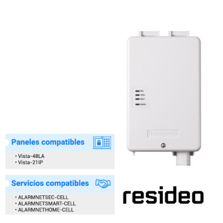 COMUNICADOR 4G LTE-XA ALAMBRICO/ COMPATIBLE CON TODOS LOS PANELES DE LA SERIE VISTA DE RESIDEO/ MULTICARRIER/ REQUIERE SUSCRIPCI