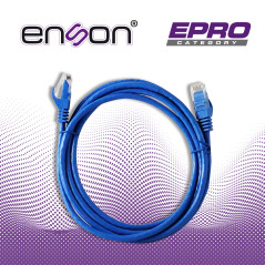 PATCHCORD UTP ENSON P6A009 CAT6A 90CM AZUL SERIE EPRO 100-II 100 POR CIENTO COBRE PARA MEJOR IDENTIFICACION DE SOLUCIONES EN RAC