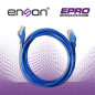 PATCHCORD UTP ENSON P6A009 CAT6A 90CM AZUL SERIE EPRO 100-II 100 POR CIENTO COBRE PARA MEJOR IDENTIFICACION DE SOLUCIONES EN RAC