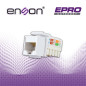 CONECTOR MODULAR JACK KEYSTONE RJ45 ENSON EPRO-JACK6A-WH SERIE PRO, POSICION VERTICAL CAT6A COLOR BLANCO COMPATIBLE CON PLACAS E