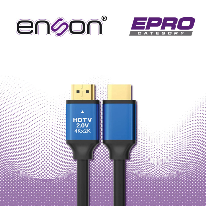 Cable HDMI 4K a 60 Hz Longitud 3 metros HDMI 2.0 ENSON ENS-HDMI3ME