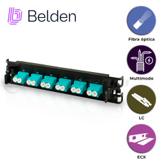 Cassette fibra óptica multimodo OM3 LC Duplex 6 PUERTOS FF3X06LD