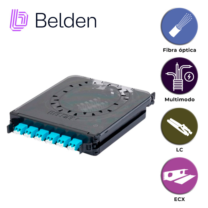 Cassete 6 adaptadores LC 6 adaptadores LC Duplex OM3 BELDEN FC3X06LDFS