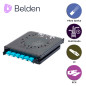 CASSETTE FX ECX MULTIMODO BELDEN FC3X06LDFS / OM3 / AQUA / LC DUPLEX / 6 PUERTOS