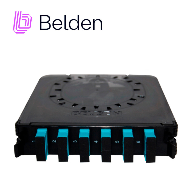 Cassette BELDEN FC3X06SDFS 6 adaptadores SC Duplex OM3